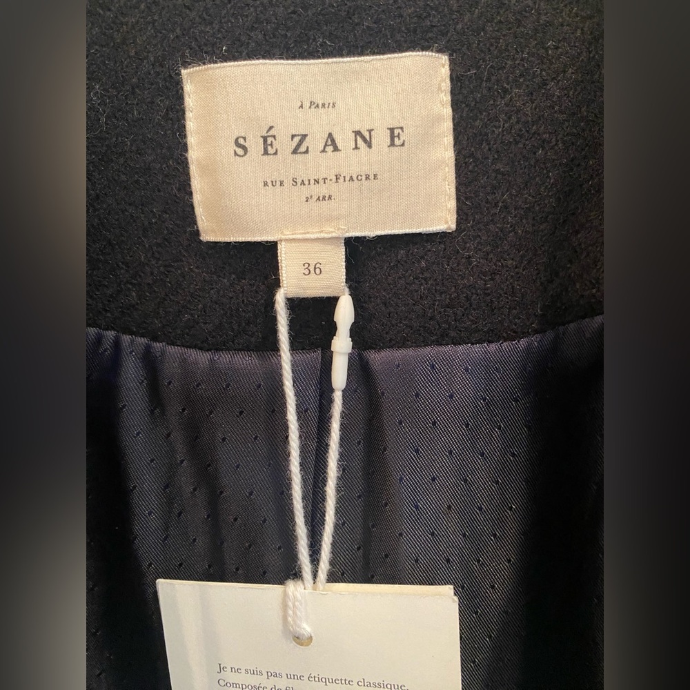 NWT Sezane Ralph Jacket Wool Coat Sézane - Picture 9 of 10